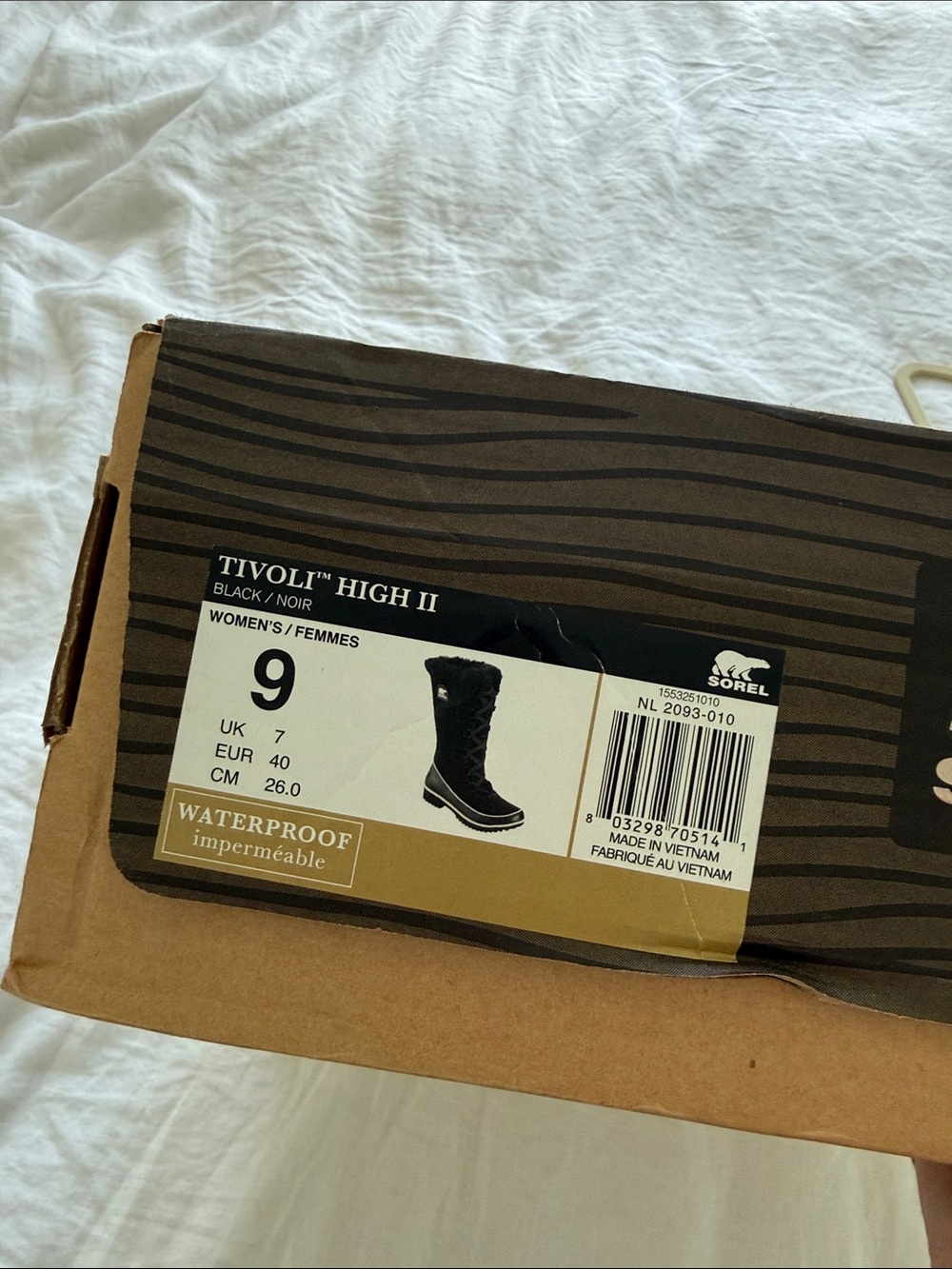 Sorel Black Lace-Up Suede Fur-Trim Boots - Picture 4 of 4